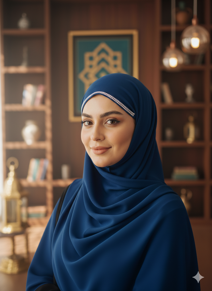 Instant Hijab - Royal Blue