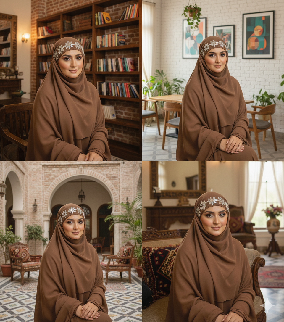 Mirror Scarf - Bronze