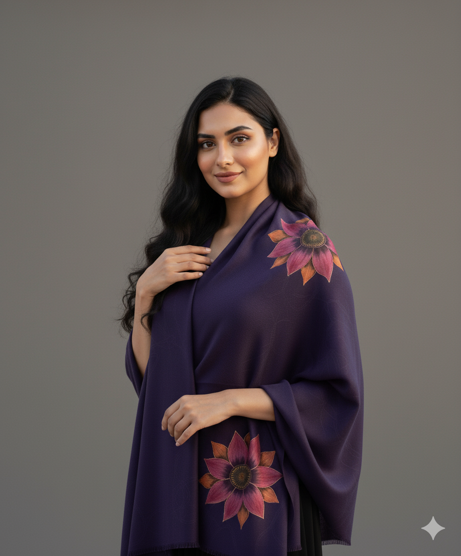 Floral Painted - Purple