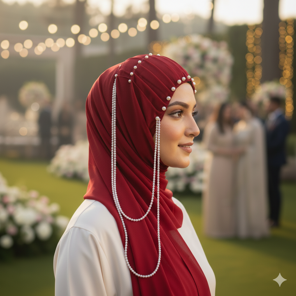 Beaded Tassel Hijab