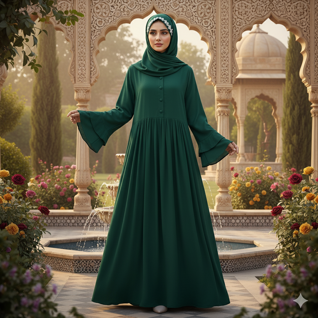 Maxi Frock - Bottle Green