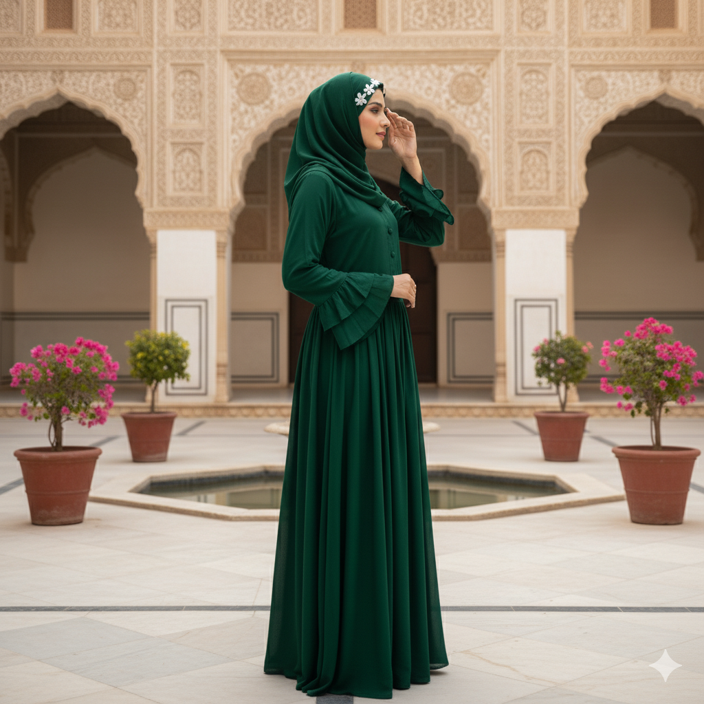 Maxi Frock - Bottle Green