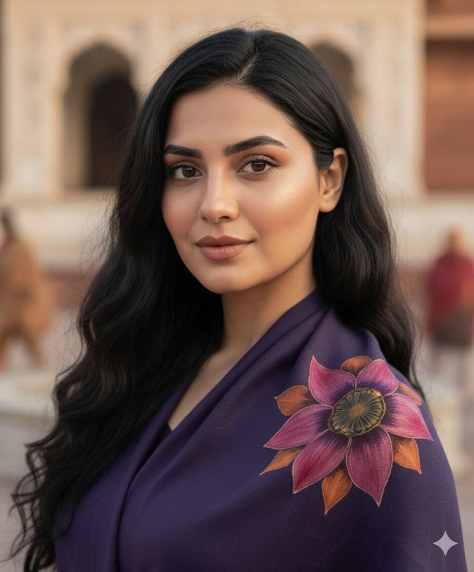 Floral Painted - Purple