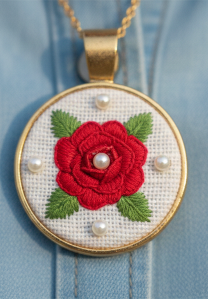 Embroidered Lockets