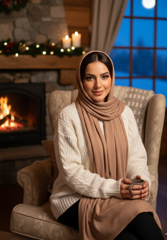 Ribbed Jersey Hijab - Multiple Colours