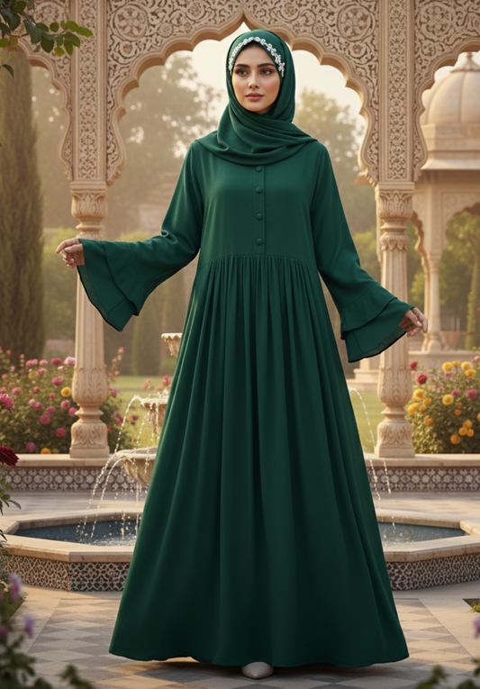 Maxi Frock - Bottle Green