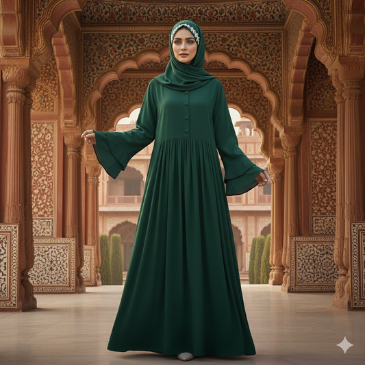 Maxi Frock - Bottle Green