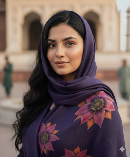 Floral Painted - Purple