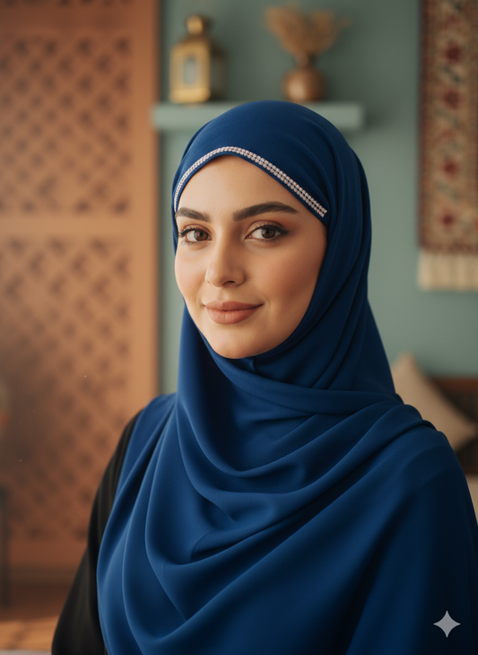 Instant Hijab - Royal Blue