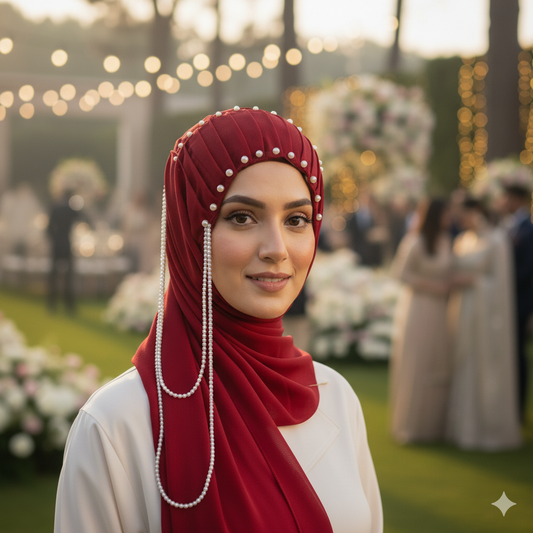 Beaded Tassel Hijab