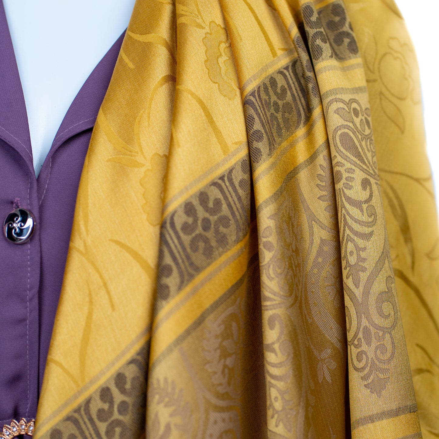 Silky Gold Print - Stole