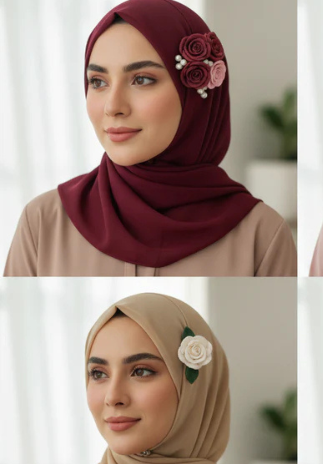 Hijab Pins - Pair (Handmade)